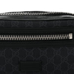 Soft GG Supreme Monogram Web Belt Bag Black Grey