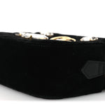 Velvet Matelasse Marquise Crystals Mini GG Marmont Chain Shoulder Bag Black