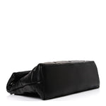 Lambskin Quilted Medium Loulou Puffer Monogram Chain Satchel Black