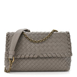 Nappa Intrecciato Baby Olimpia Shoulder Bag Shadow