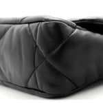 Lambskin Quilted Medium Chanel 19 Flap Black