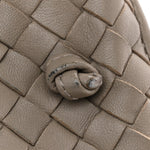 Nappa Intrecciato Nodini Crossbody Messenger Steel