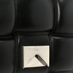 Nappa Maxi Intreccio Padded Cassette Crossbody Bag Black