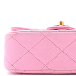 Caviar Quilted Mini Sweetheart Flap Lilac