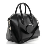 Shiny Lord Calfskin Medium Antigona Black