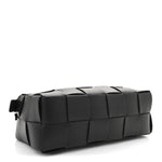 Lambskin Maxi Intrecciato Brick Cassette Bag Black