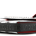 Metallic Snakeskin Spiked Explorafunk Wallet On Strap Gunmetal Black Multicolor