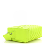 Grained Calfskin Embossed Car Camera Bag Yellow Fluo Black
