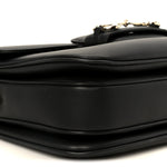 Arabella Calfskin Horsebit 1955 Soft Small Shoulder Bag Black