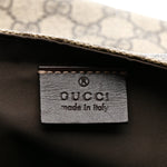 GG Plus Monogram Messenger Diaper Bag Dark Brown