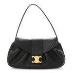 Supple Grained Calfskin Medium Polly Black