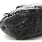 Vitello Daino Shoulder Bag Black