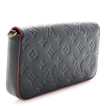 Empreinte Pochette Felicie Chain Wallet Marine Rouge