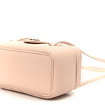 Shiny Caviar Preppy Coco Long Vanity With Strap Light Pink