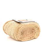 Raffia Small Basket Tote Bag Natural Tan