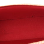 Caviar Quilted Top Handle Slim Vanity With Chain Red