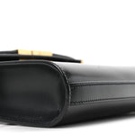 Smooth Calfskin Mini Manhattan Shoulder Bag Black