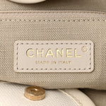 Cotton Medium Deauville Tote White