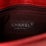 Glazed Calfskin Quilted Small Coco Boy Flap Red