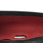 Patent Leopard Vero Dodat Clutch Brown