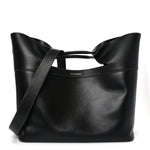 Calfskin Large The Bow Bag Black