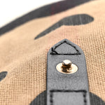 Overdyed Canvas Mega Check Heart Print Medium Chiltern Backpack Black