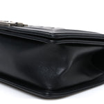 Lambskin Quilted Medium Boy Flap Black