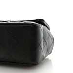 Lambskin Quilted Mini Rectangular Flap Black