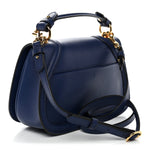 Roxy Calfskin Medium Blondie Top Handle Bag Blue Agata