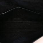 Pebbled Calfskin Medium Rockstud Flip Lock Crossbody Bag Black