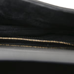 Grained Calfskin Saddle Bag Black