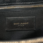 Grain De Poudre Matelasse Chevron Monogram Shopping Bag Black