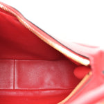 Calfskin Stud Sign Zip Hobo Rosso Valentino