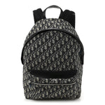 Oblique Calfskin Rider Backpack Beige Black