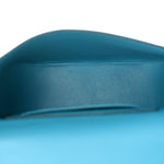 Deep Calfskin Crocodile Embossed Small Darley Azure