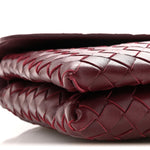 Nappa Intrecciato Knot Lock Top Handle Crossbody Bag Barolo
