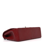 Caviar Quilted Jumbo Double Flap Burgundy