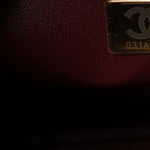 Calfskin Quilted Studded Square Vanity Case Burgundy