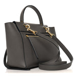 Grained Calfskin Micro Belt Bag Grey