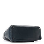 Calfskin Cerf Executive Shopper Tote Blue