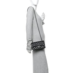 Lambskin Quilted Mini Rectangular Flap Black