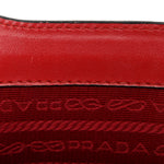 Saffiano Turn Lock Chain Shoulder Bag Fuoco