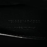 Crinkled Lambskin Matelasse Monogram Baby Niki Chain Satchel Black