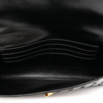 Nappa Intrecciato Long Andiamo Top Handle Clutch Black