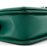Lambskin Quilted Medium Boy Flap Green