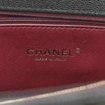 Caviar Quilted Small Coco Handle Flap Black