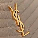 Grain De Poudre Matelasse Monogram Mini Lou Camera Bag Dark Beige