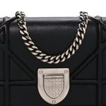 Lambskin Baby Diorama Flap Bag Black