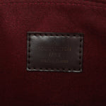 Cuir Taurillon Damier Ebene Normandy Bordeaux
