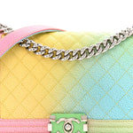 Caviar Quilted Medium Cuba Rainbow Boy Flap Multicolor